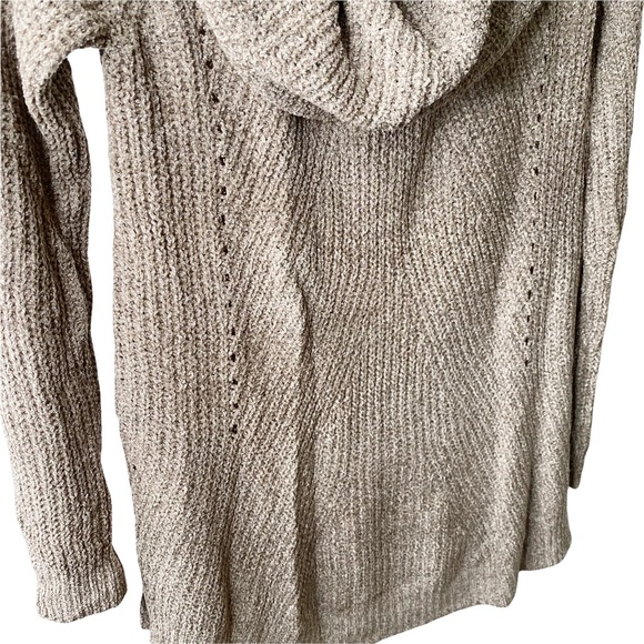 NWT Anthropologie Moth Taupe Chenille Lucerne Cowl Neck Sweater Small - Picture 10 of 15